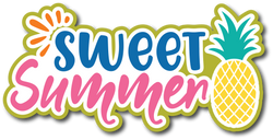 Sweet Summer - Scrapbook Page Title Die Cut