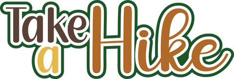 Take a Hike - Scrapbook Page Title Die Cut