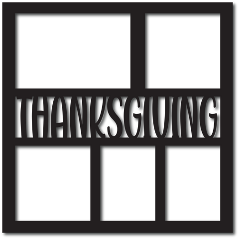 Thanksgiving - 5 Frames - Digital Cut File - SVG - INSTANT DOWNLOAD