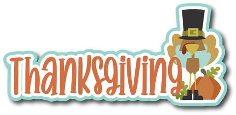Thanksgiving - Scrapbook Page Title Die Cut