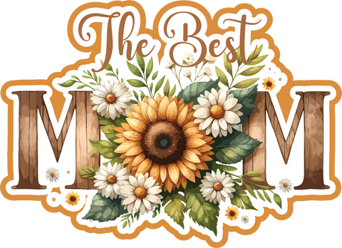 The Best Mom - Scrapbook Page Title Die Cut