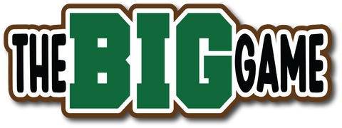 The Big Game - Scrapbook Page Title Sticker