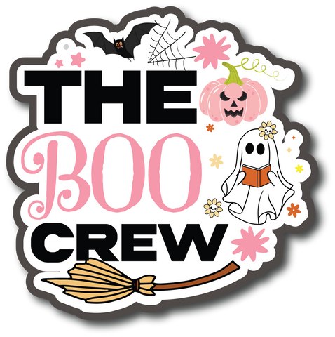 The Boo Crew - Scrapbook Page Title Die Cut