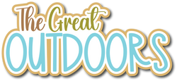 The Great Outdoors - Scrapbook Page Title Die Cut