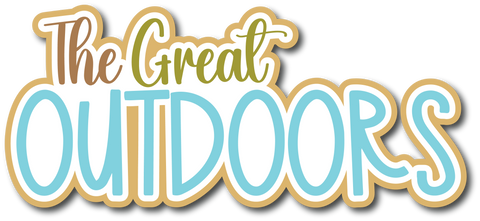 The Great Outdoors - Scrapbook Page Title Sticker