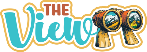 The View - Scrapbook Page Title Die Cut