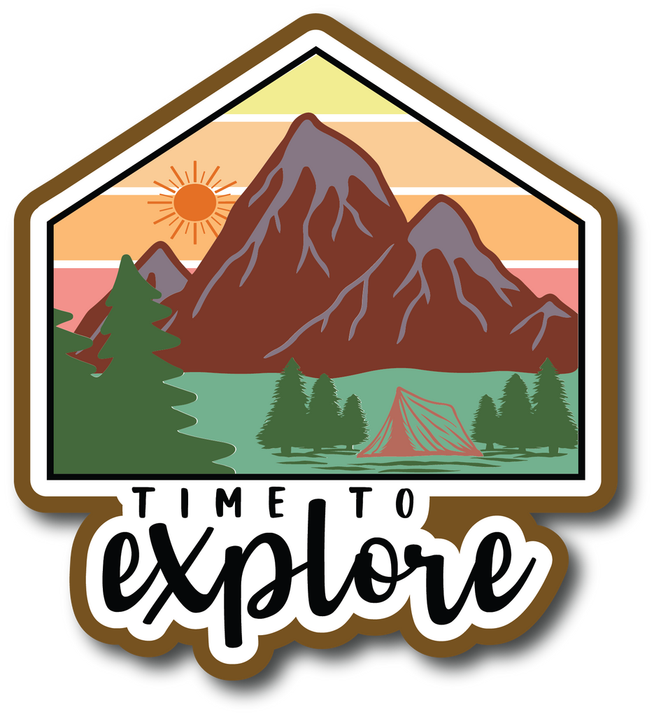 Time To Explore - Scrapbook Page Title Sticker – Autumn's Crafty Corner