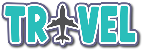 Travel - Scrapbook Page Title Sticker