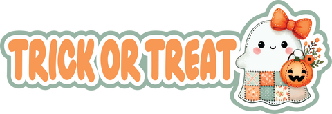Trick or Treat - Scrapbook Page Title Sticker