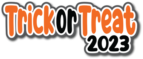Trick or Treat 2023 - Scrapbook Page Title Die Cut