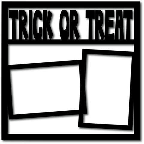Trick or Treat - 2 Frames - Digital Cut File - SVG - INSTANT DOWNLOAD