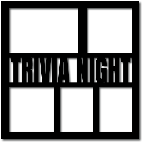 Trivia Night - 5 Frames - Digital Cut File - SVG - INSTANT DOWNLOAD