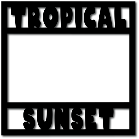 Tropical Sunset - Digital Cut File - SVG - INSTANT DOWNLOAD