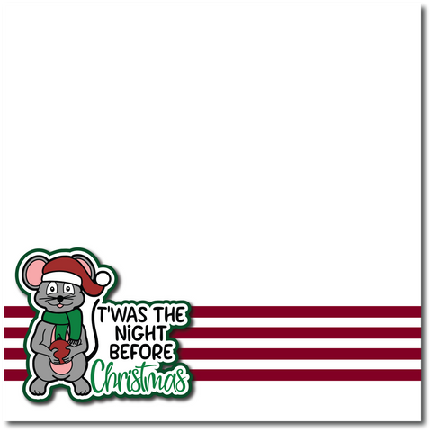 T'was the Night Before Christmas - Printed Premade Scrapbook Page 12x12 Layout
