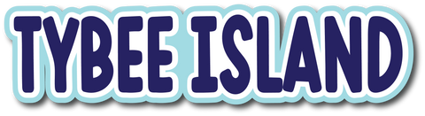 Tybee - Scrapbook Page Title Sticker