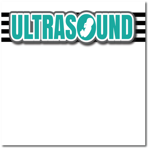 Ultrasound - Printed Premade Scrapbook Page 12x12 Layout