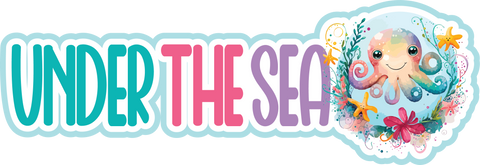 Under the Sea - Scrapbook Page Title Die Cut