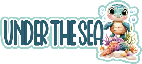 Under the Sea - Scrapbook Page Title Sticker