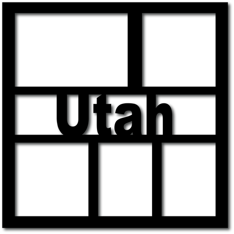 Utah - 5 Frames - Digital Cut File - SVG - INSTANT DOWNLOAD
