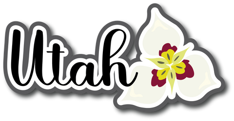 Utah - Scrapbook Page Title Die Cut