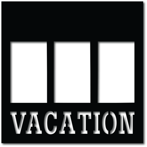 Vacation - 3 Frames - Digital Cut File - SVG - INSTANT DOWNLOAD