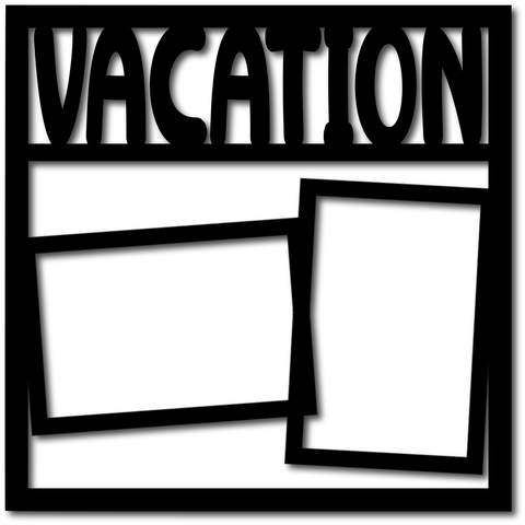 Vacation - 2 Frames - Digital Cut File - SVG - INSTANT DOWNLOAD