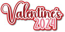 Valentine's 2024 - Scrapbook Page Title Die Cut