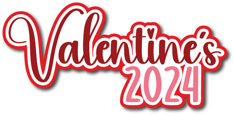 Valentine's 2024 - Scrapbook Page Title Die Cut
