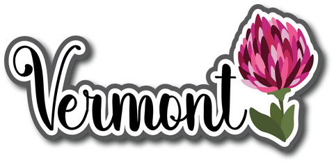Vermont - Scrapbook Page Title Sticker