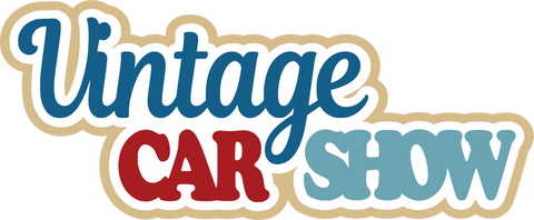 Vintage Car Show - Scrapbook Page Title Sticker