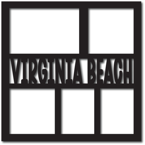 Virginia Beach - 5 Frames - Digital Cut File - SVG - INSTANT DOWNLOAD