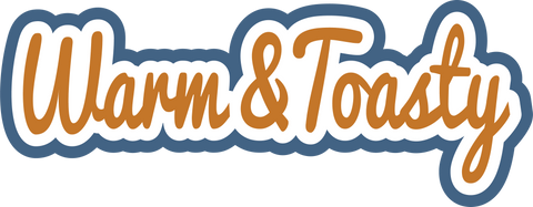 Warm & Toasty - Scrapbook Page Title Die Cut