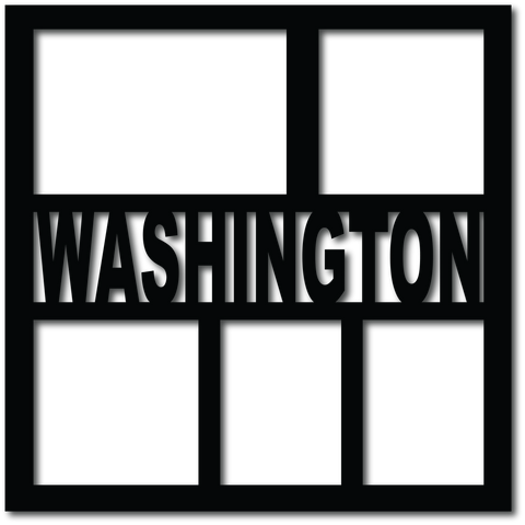 Washington - 5 Frames - Digital Cut File - SVG - INSTANT DOWNLOAD