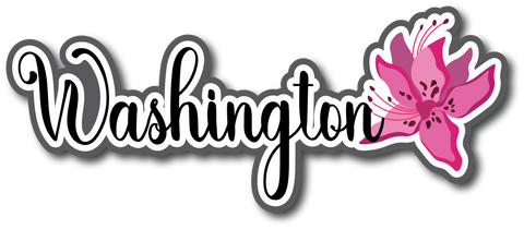 Washington - Scrapbook Page Title Die Cut