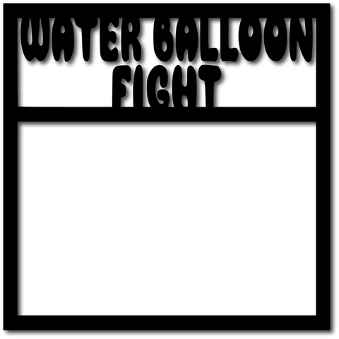 Water Balloon Fight - Digital Cut File - SVG - INSTANT DOWNLOAD
