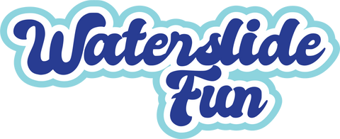 Waterslide Fun - Scrapbook Page Title Sticker