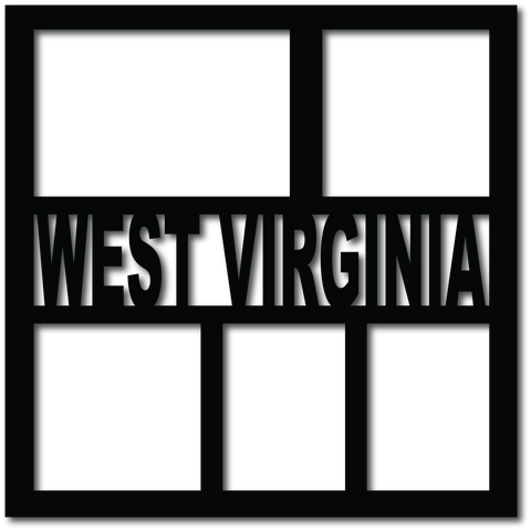 West Virginia - 5 Frames - Digital Cut File - SVG - INSTANT DOWNLOAD