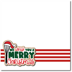 We Whisk You a Merry Christmas - Printed Premade Scrapbook Page 12x12 Layout