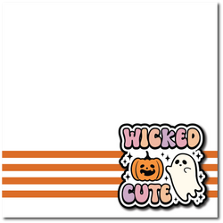 Wicked Cute - Printed Premade Scrapbook Page 12x12 Layout