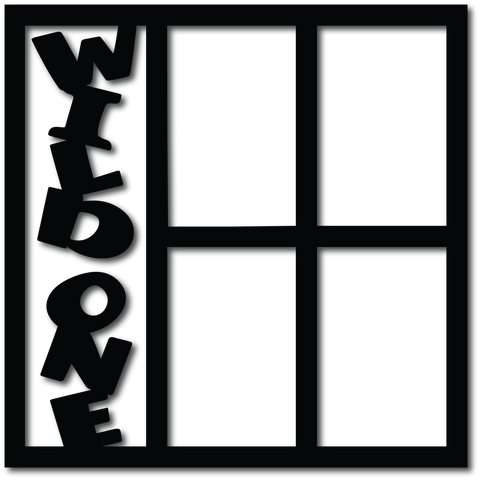 Wild One - 4 Vertical Frames - Digital Cut File - SVG - INSTANT DOWNLOAD