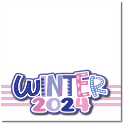 Winter 2024 - Printed Premade Scrapbook Page 12x12 Layout