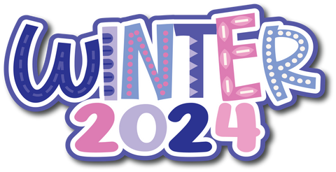 Winter 2024 - Scrapbook Page Title Die Cut