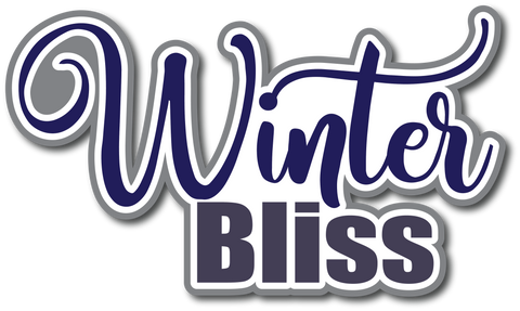 Winter Bliss - Scrapbook Page Title Die Cut