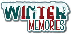Winter Memories - Scrapbook Page Title Die Cut