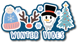 Winter Vibes - Scrapbook Page Title Sticker