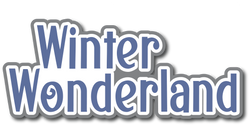 Winter Wonderland - Scrapbook Page Title Die Cut