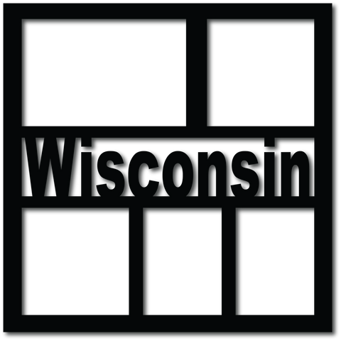 Wisconsin - 5 Frames - Digital Cut File - SVG - INSTANT DOWNLOAD