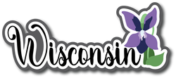 Wisconsin - Scrapbook Page Title Sticker