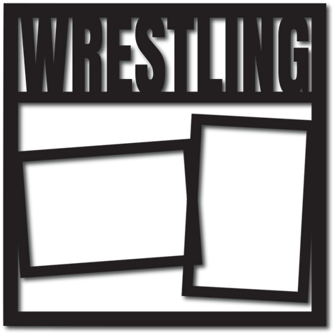 Wrestling - 2 Frames - Digital Cut File - SVG - INSTANT DOWNLOAD