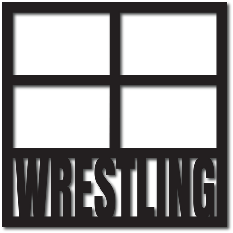 Wrestling - 4 Frames - Digital Cut File - SVG - INSTANT DOWNLOAD